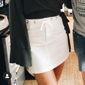 BDG urban outfitters white denim skirt
